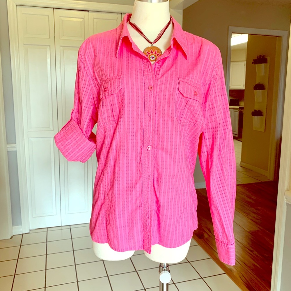 🌟Jones NEW YORK blouse-pink button down